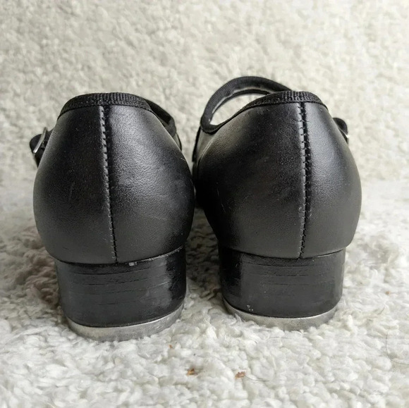 CAPEZIO Tap Dance shoes Made in Brazil size 6 black leather - Picture 4 of 11